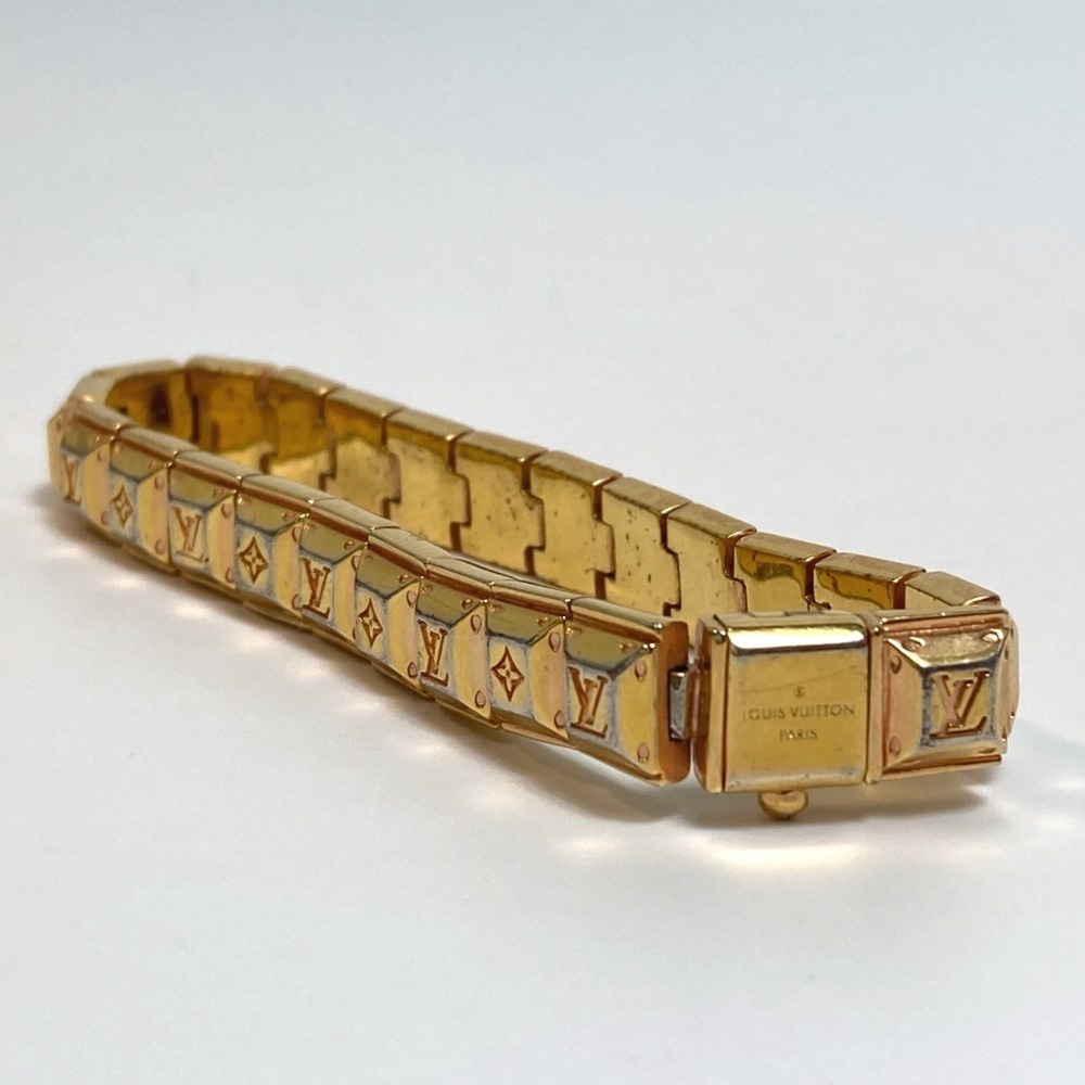 LOUIS VUITTON M64650 Nanogram Tennis Bracelet in Gold for Women - Picture 4 of 10